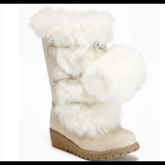 Old Navy Other - Old Navy Faux Fur Girls Boots size 11